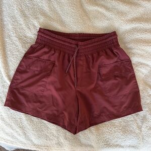 Women's Old Navy Active stretchtech high rise dark red athletic shorts size XS
